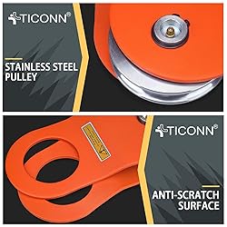 TICONN 10 Ton Winch Snatch Block Towing Pulley