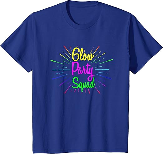 Glow Party Squad Paint Splatter Effect Neon