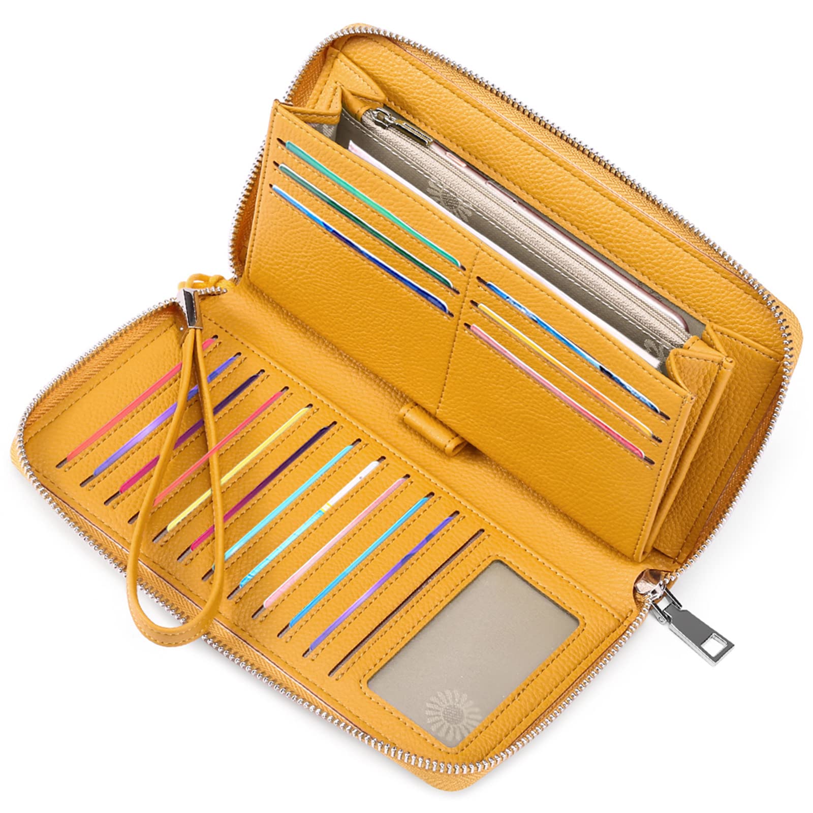 GAEKEAO Leather Purses for Women, Large Capacity Ladies Purse, RFID Purses for Women with Multiple Card Slots and Roomy Compartment