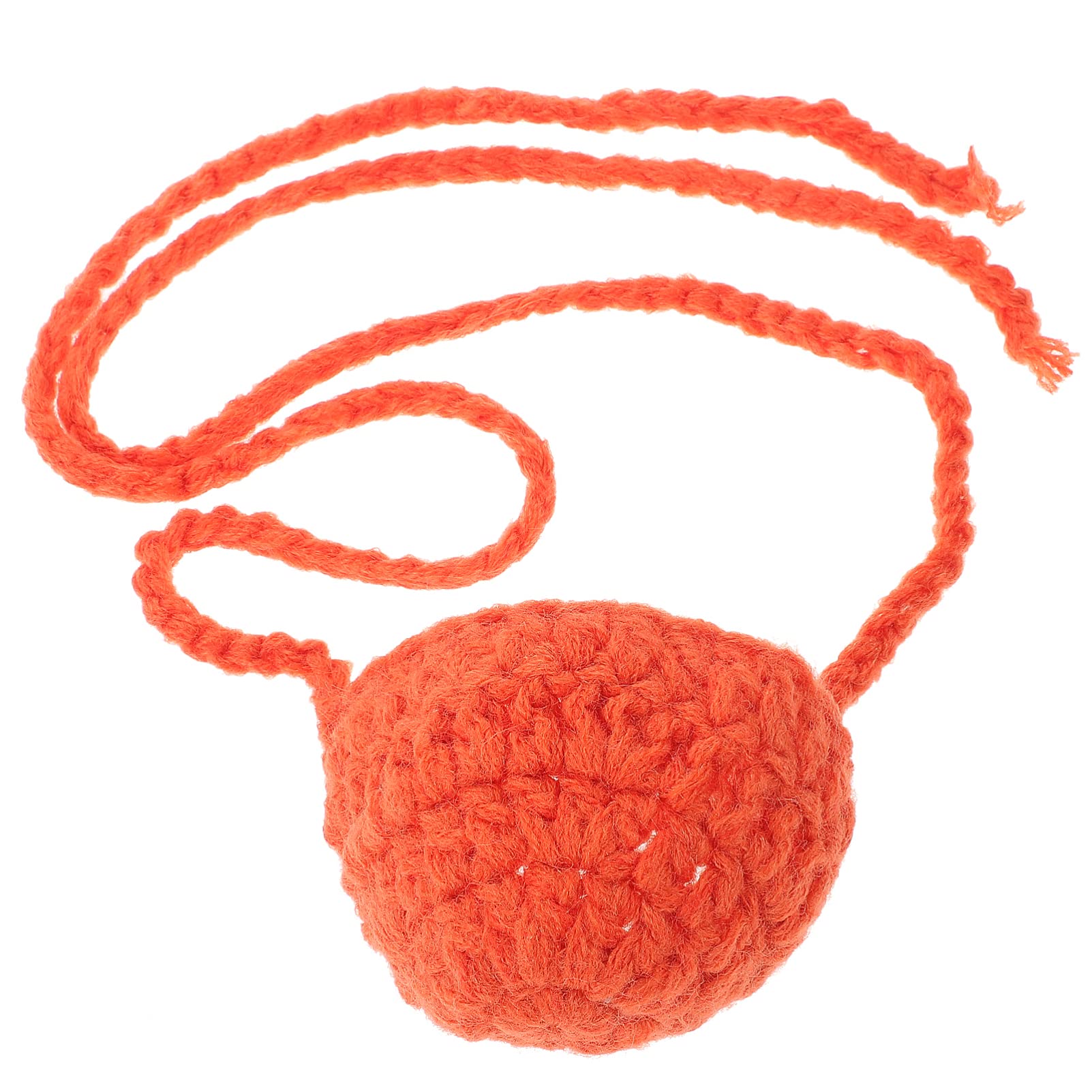 Handmade Wool Nose Warmer, Breathable and Antifreeze Nasal respiratory mask for Men and Women, Keep Your Nose Warm in Winter, Orange