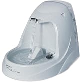 PetSafe Drinkwell Platinum Cat Water Fountain, 168 oz/5L, Grey | Free-Falling Stream Encourages Drinking, Dishwasher Safe, Large Capacity, Includes Replaceable Carbon Filter