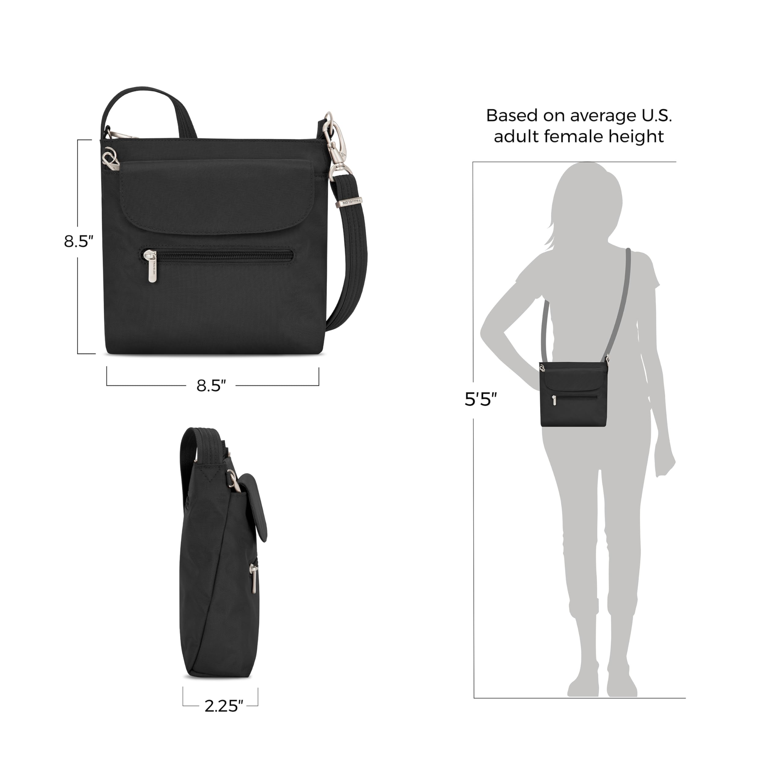 Travelon Anti-Theft Classic Mini Shoulder Bag
