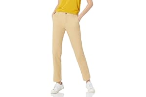 Amazon Essentials Women's Classic Straight-Fit Stretch Twill Chino Pant