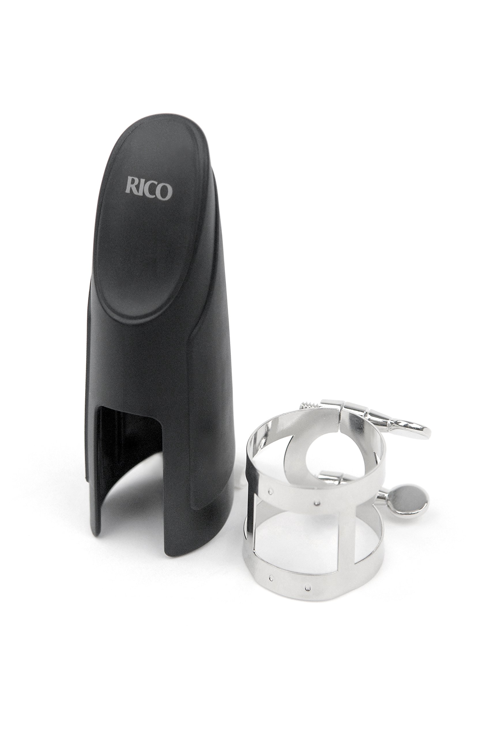 Rico Nickel Plated Ligature and Cap for Tenor Sax with Hard Rubber Mouthpieces