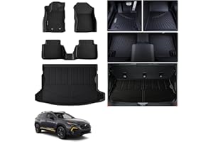 Floor Mats & Cargo mat Custom Fit for 2024 2025 2026 Subaru Crosstrek/Subaru Impreza（Not Hybrid） 1st&2nd Row and Trunk Mat Fu
