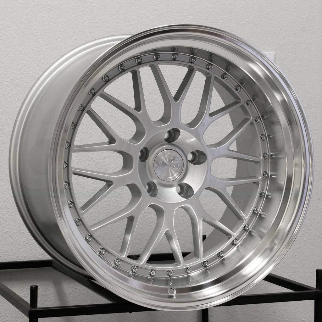 AodhanWheels Rim AH-02 19x11 5x114.3 73.1CB +15 SILVER MACHINED LIP