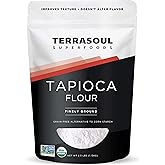 Terrasoul Superfoods Organic Tapioca Flour Starch, 2.5 Lbs - Gluten-free | Improves Texture for Keto Baking | Doesn't Alter Flavor