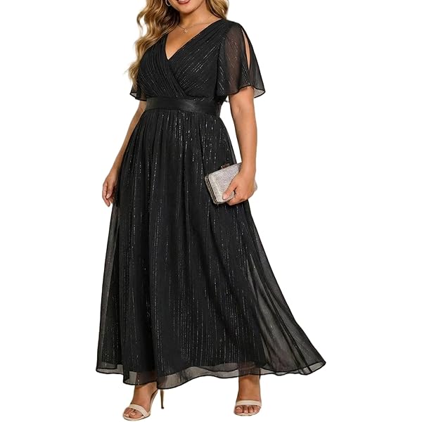 Talisea Navy Blue Dress for Women Plus Size Bridesmaid Mother of the Bride  Wedding Guest Chiffon Formal Long Maxi Dress 2025 at Amazon Women's  Clothing store