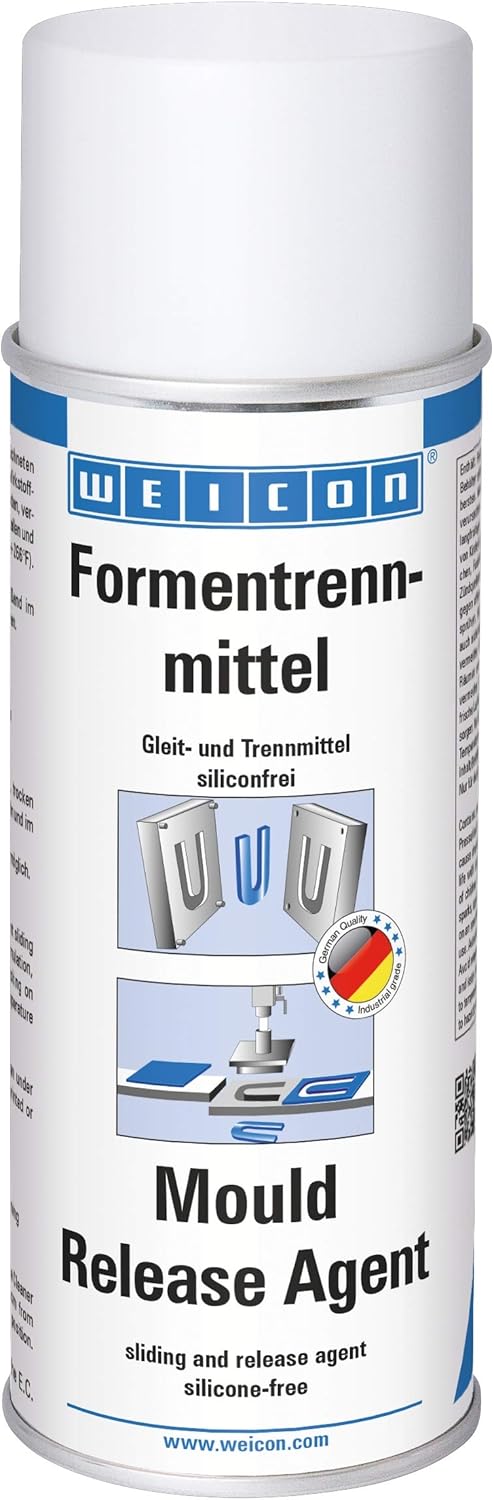 WEICON Formentrennmittel / 400ml / hochwertiges Silikon -freies Trennspray / verhindert effektiv das Haften an Kunststoffen Metallen Werkzeugen / farblos