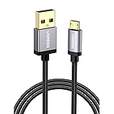 UGREEN USB to Micro 2.0 Cable Nylon Braided Fast Quick Charger Android Charging Cord for Galaxy S7 S6 S5 Edge A10, J3 Prime,