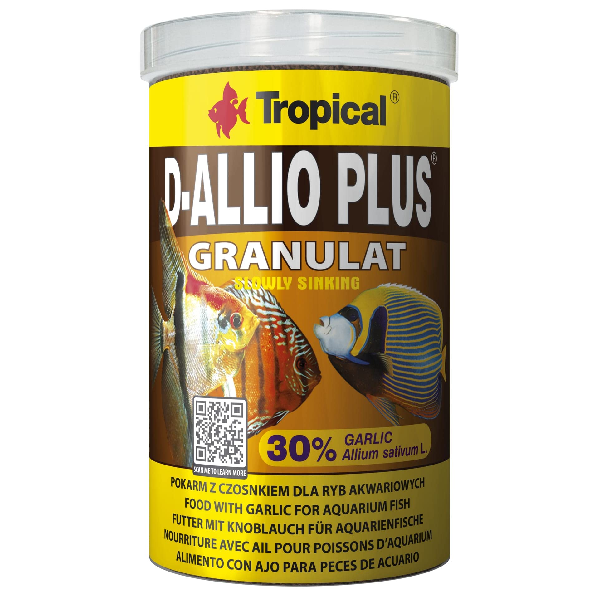 D-ALLIO PLUS GRANULAT 1000ml / 600g - multi-ingredient granules with garlic for discus and high-nutritional fish