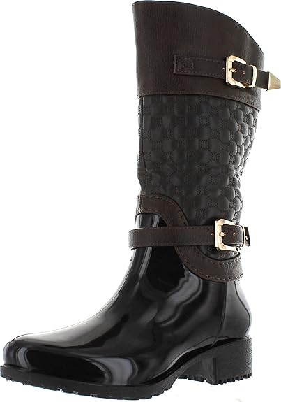 rain boots with side zipper