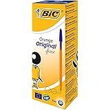 Bic Orange Original Fine Ballpoint Pen - Blue, Pack Of 20