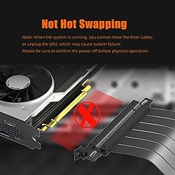 GLOTRENDS 400mm PCIe 3.0 X16 Riser Cable for