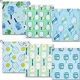Retrora 6 Pcs Soft Pickleball Towel 15 x 17 Inch Absorbent Fast Drying Towels for Women Sweat Funny Pickleball Gifts for Men Women Hand Towel with Clip