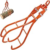 VEVOR Timber Claw Hook, 28 inch 4 Claw Log Grapple for Logging Tongs, Swivel Steel Log Lifting Tongs, Eagle Claws Design with