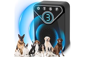 EMSA 1500 mAh Rechargeable Anti Barking Device for Dogs Indoor Up to 50 Ft Range, 9 Modes Dog Bark Deterrent Devices Dog Training & Behavior Aids, Bark Box Dog Barking Control Devices Safe for Humans, Dogs