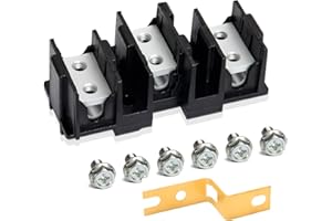 MTZUL DG96-00173A Range Terminal Block Replacement Compatible with Samsung Electric Range/Stove/Ovens, DG65-00003A Terminal Block Replace AP5306090 3282643 WB17T10011, 600V 65A 3 Positions Dual Row