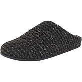 FitFlop Womens Chrissie Knit Slipper Shoes, Black, US 5