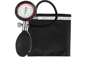 LUANERL Manual Blood Pressure Cuff- Aneroid Premium Precise Monitoring Professional Sphygmomanometer, Adult 8”-17” Inches （20-42cm） for Clinical or Home Use