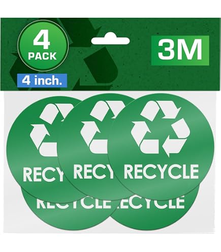 Adesivo Riciclo Per Cestino, Vetrina, Auto &ndash; Sticker Collective, Decalcomania Sicurezza