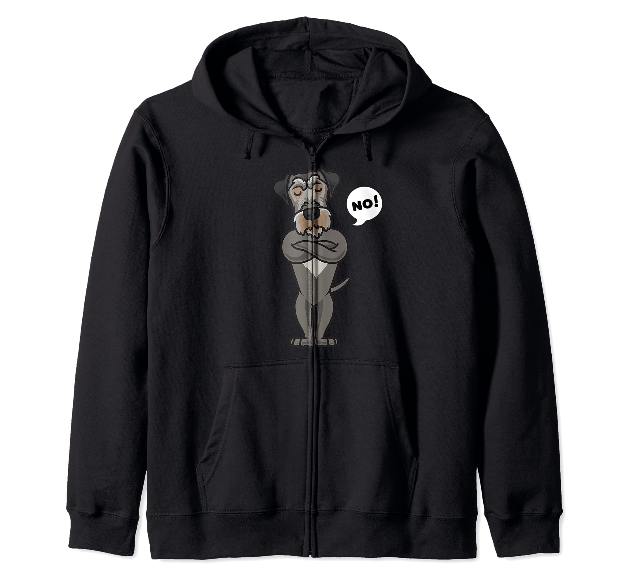 Stubborn Irish Wolfhound Dog Funny Zip Hoodie