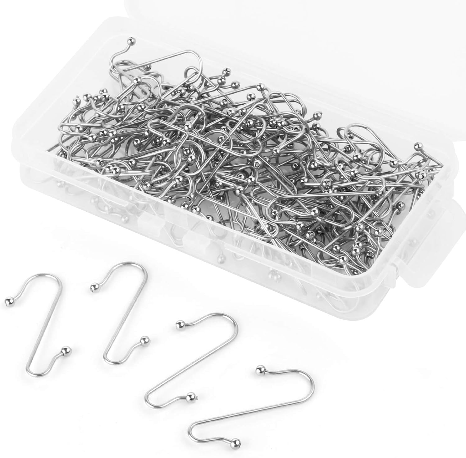 Ornament Hooks - Lemonfilter 120Pcs Christmas Ornament Hooks Christmas Tree Hanger Hooks Hanging Hook for Christmas Tree Christmas Balls Party Decorations Silver