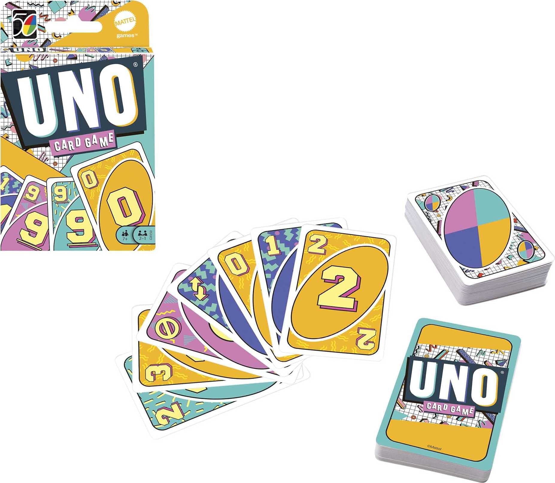 UNO GXV50 Iconic Series 1990's Matching Card Game Featuring Decade-Themed Design, 112 Cards for Collectors, Teen & Adult Game Night, Ages 7 Years & Older, 9.0 cm*3.0 cm*15.0 cm