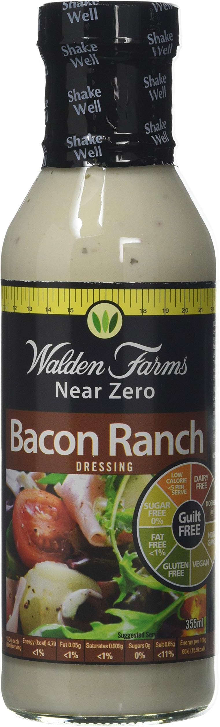 Walden Farms 355ml Bacon Ranch Salad Dressing