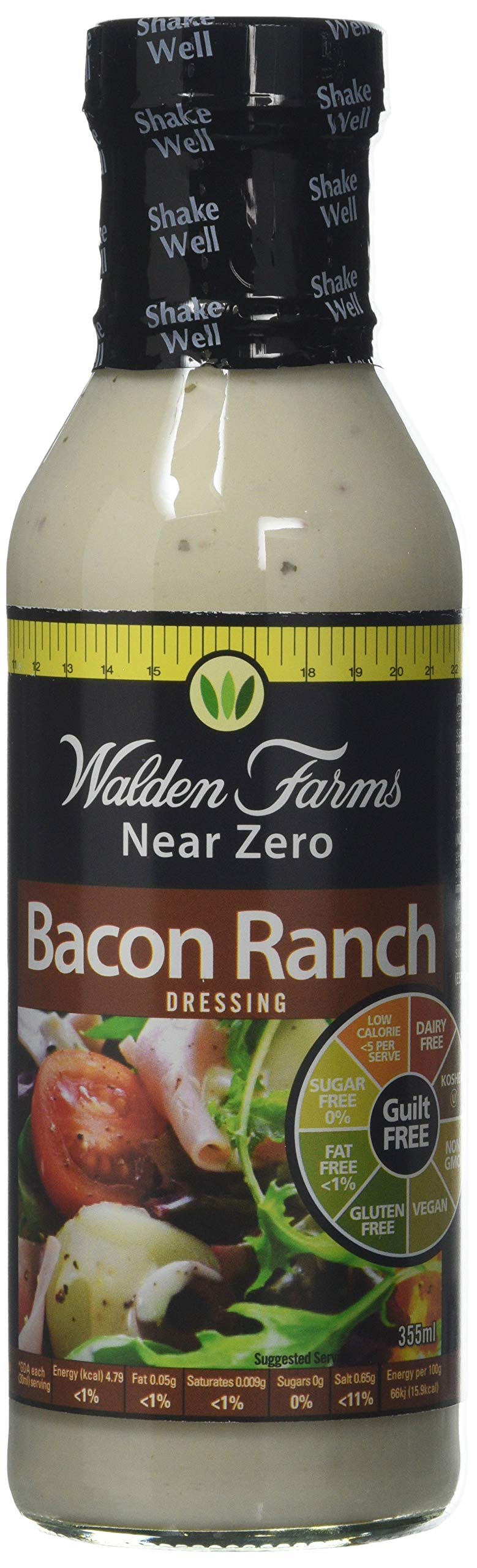 Walden Farms 355ml Bacon Ranch Salad Dressing