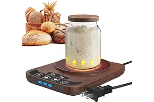 Sourdough Starter Warmer with Temperature Display,Sourdough Warming Mats 100℉ Electric Heating 12 Hours Timing Function Sourd
