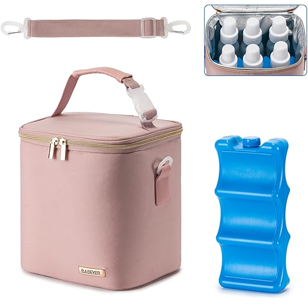 Nicu Baby Essentials Brownu2019s Fold Freeze Bottle Tote