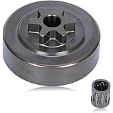 Atunee Sprocket Clutch Drum for Echo CS-310 CS-352 CS-353ES Chainsaw Parts for Shindaiwa 305S 340S Replace A556000543 A556000541 3/8" 6T with Bearing