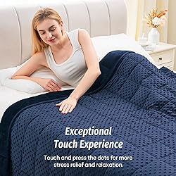 Wemore Minky Dot Weighted Blanket for Adults Twin