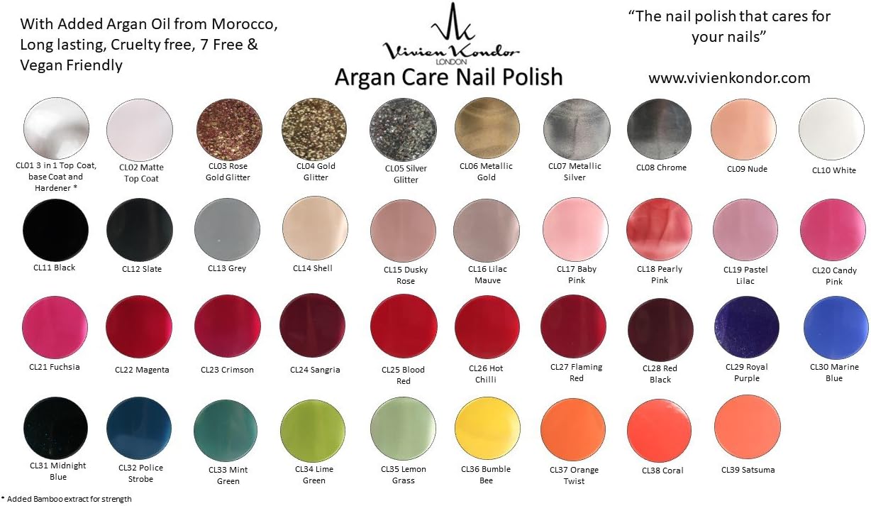 Vivien Kondor Vegan Friendly Argan Care Nail Polish (Dusky Rose), 11 ml (Pack of 1) - Image 4