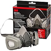 3M P95/OV Paint Project Reusable Respirator 6211, Medium Size, NIOSH-APPROVED Organic Vapor Cartridge & P95 Rated Filters, Lightweight, Flexible, Thermoplastic Faceseal For Comfort (6211P1-DC)