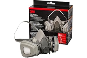 3M P95/OV Paint Project Reusable Respirator 6211, Medium Size, NIOSH-APPROVED Organic Vapor Cartridge & P95 Rated Filters, Lightweight, Flexible, Thermoplastic Faceseal For Comfort (6211P1-DC)