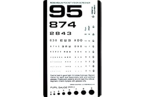 KASHSURG SNELLEN Pocket Eye Chart - Eye Test