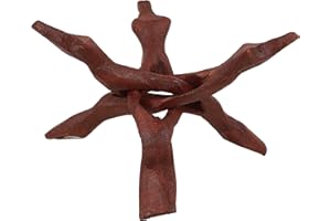 Indian Consigners Cobra Wooden Tripod Stand – 8 Inch | Hand-Carved Display Holder for Crystal Balls, Bowls, Cauldrons | Reddi