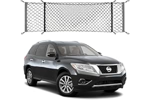OMOCYRA Envelope Style Trunk Cargo Net Compatible with Nissan Pathfinder New 2025 2024 2023 2022 2021 2020 2019 2018 2017 2016 2015 2014 2013 Car Rear Tailgate Mesh Grocery Netting