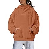 Panadila Womens Oversized Hoodies Fuzzy Fleece Pullover Hooded Sweatshirt with Pockets Cozy Sherpa Jacket
