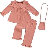 GRNSHTS Toddler Girl Clothes Baby Girl Fall Outfits Long Sleeve Baby Girls Clothing Pant Sets Cute Toddler Girls Fall Outfits