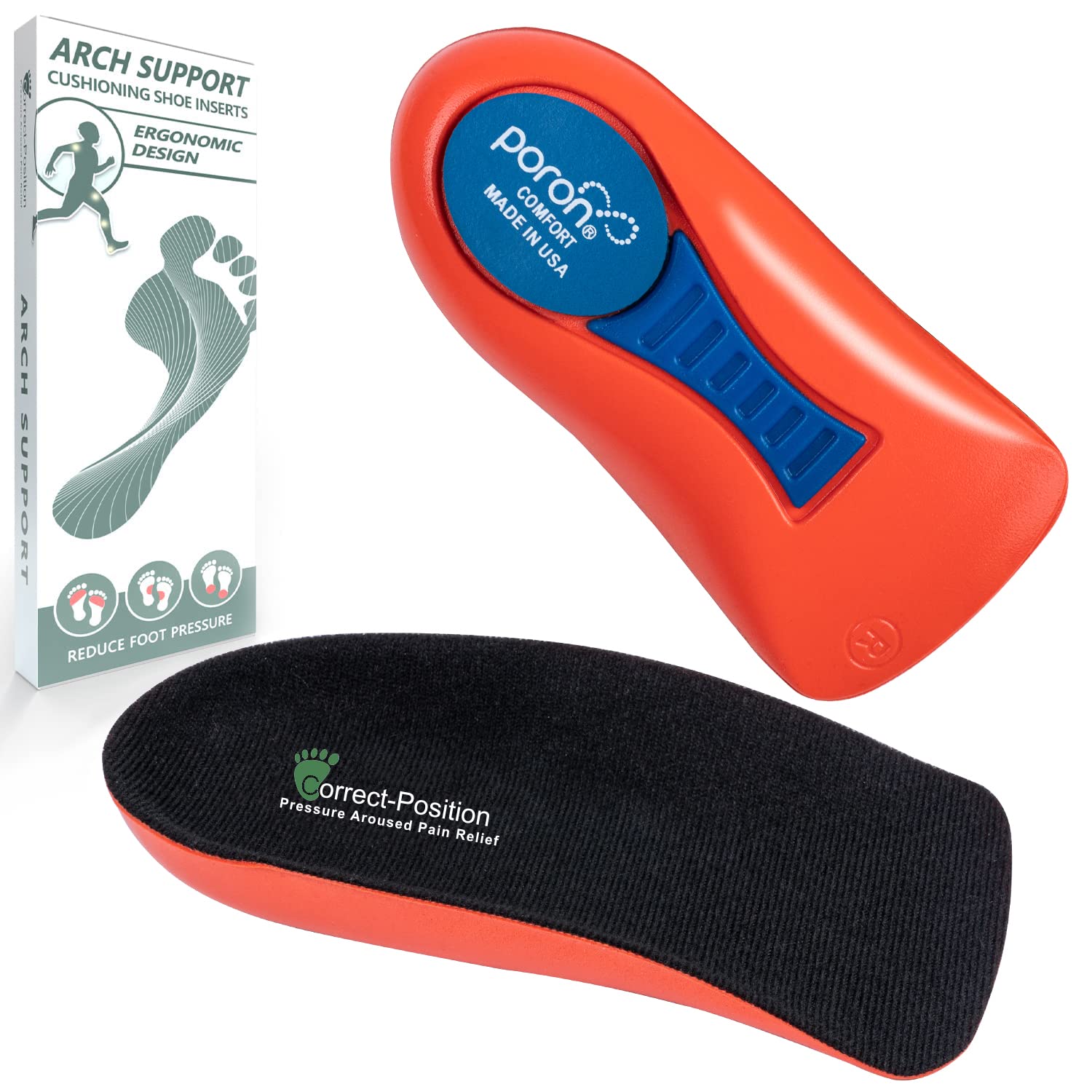 Plantar Fasciitis Relief Arch Support Shoe Inserts