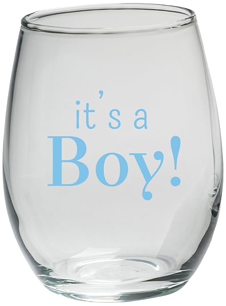 KATE ASPEN, IT’S A BOY 9 OZ. STEMLESS...