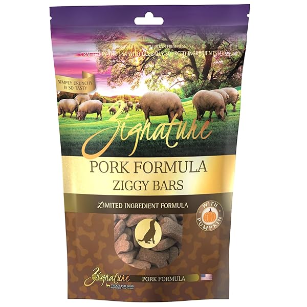 ZIGNATURE PORK LIMITED INGREDIENT FORMULA BISCUIT DOG TREATS...