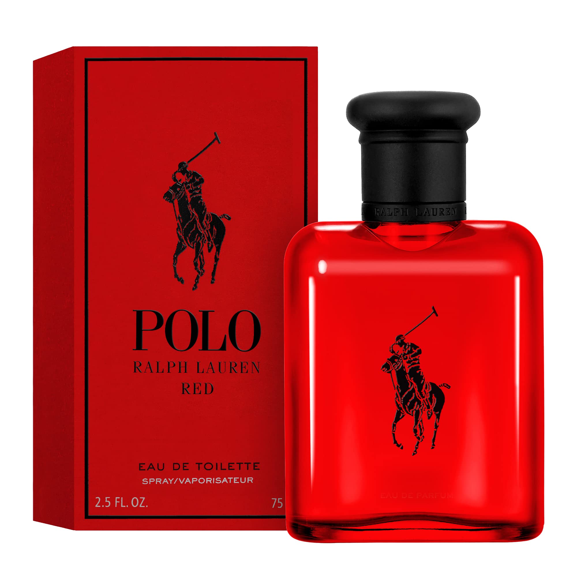 RALPH LAUREN FRAGRANCES - Polo Red - Eau de Toilette - Men's Cologne - Woody & Spicy - With Grapefruit, Saffron, and Redwood - Medium Intensity