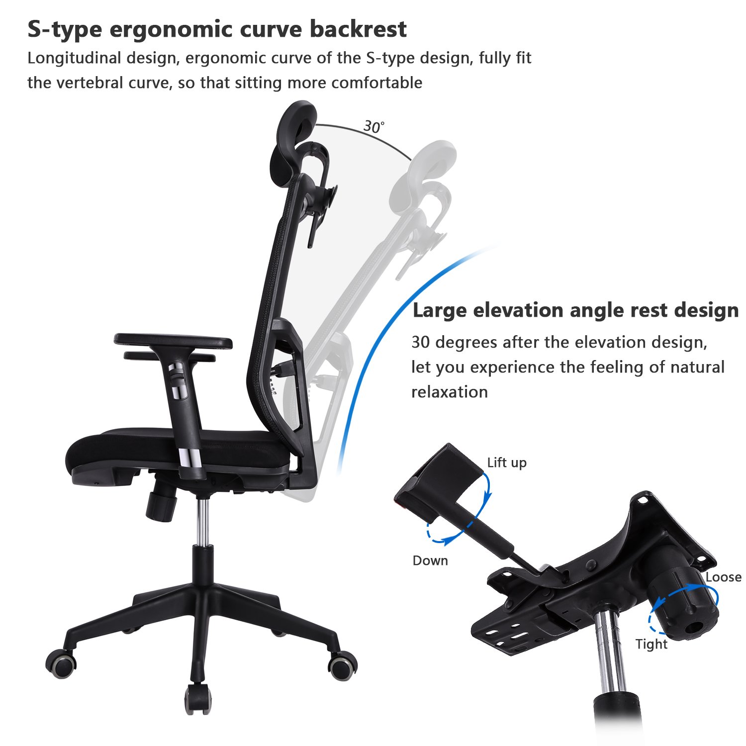 Argomax Mesh ergonomic office chair(EMOC002)