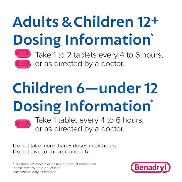 BENADRYL ULTRATABS ANTIHISTAMINE ALLERGY RELIEF TABLETS, DIPHENHYDRAMINE HCL 25MG, 24 COUNT (PACK OF 2)
