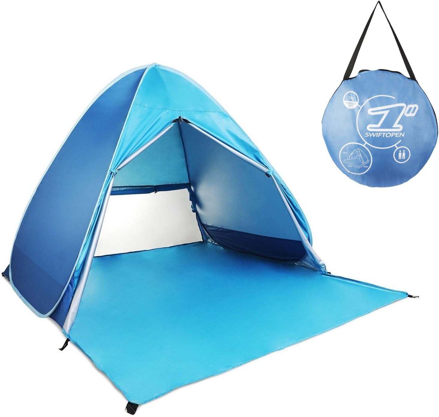 Pop Up Tent, Automatic Beach Tent Outdoor Sun Shelter Waterproof Anti