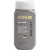 KOHLER K-23725-NA Cast Iron Cleaner, For Kitchen and Bathroom, 8 oz Bottle, Non-abrasive Cream-based Cleaner